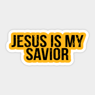 Jesus Is My Savior Cool Motivational Christian Sticker